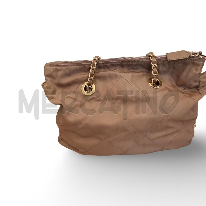 BORSA DONNA PRADA BEIGE CATENELLA TESSUTO  | Mercatino dell'Usato Osasco 2