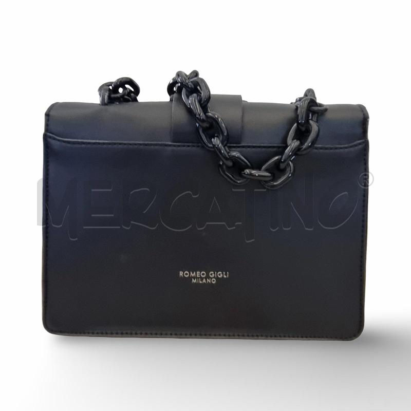 BORSA DONNA ROMEO GIGLI NERA TRACOLLA CATENA | Mercatino dell'Usato Osasco 2