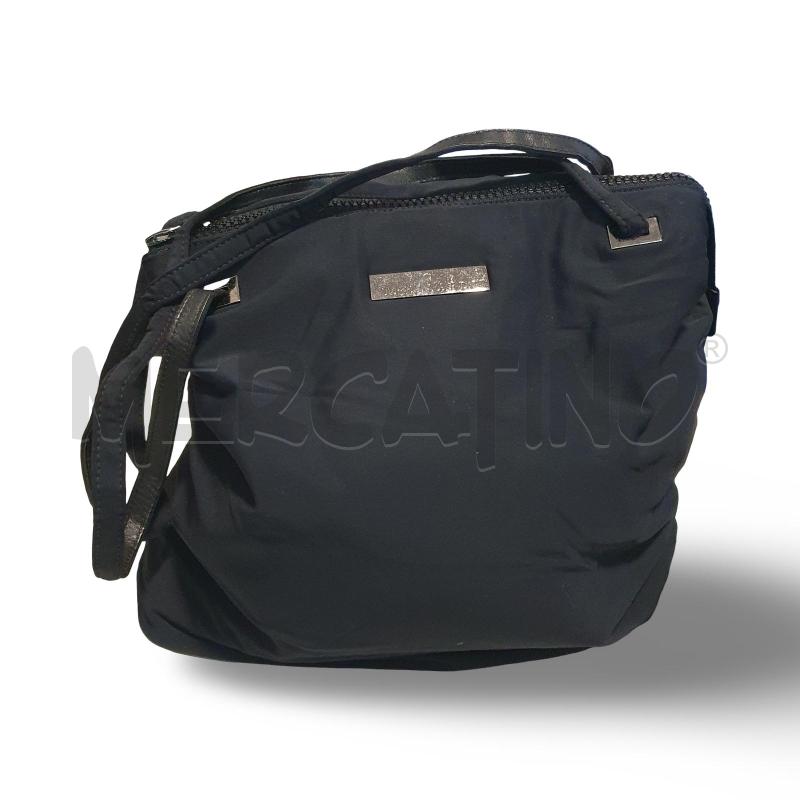 BORSA DONNA TRUSSARDI IN TESSUTO NERA  | Mercatino dell'Usato Osasco 1