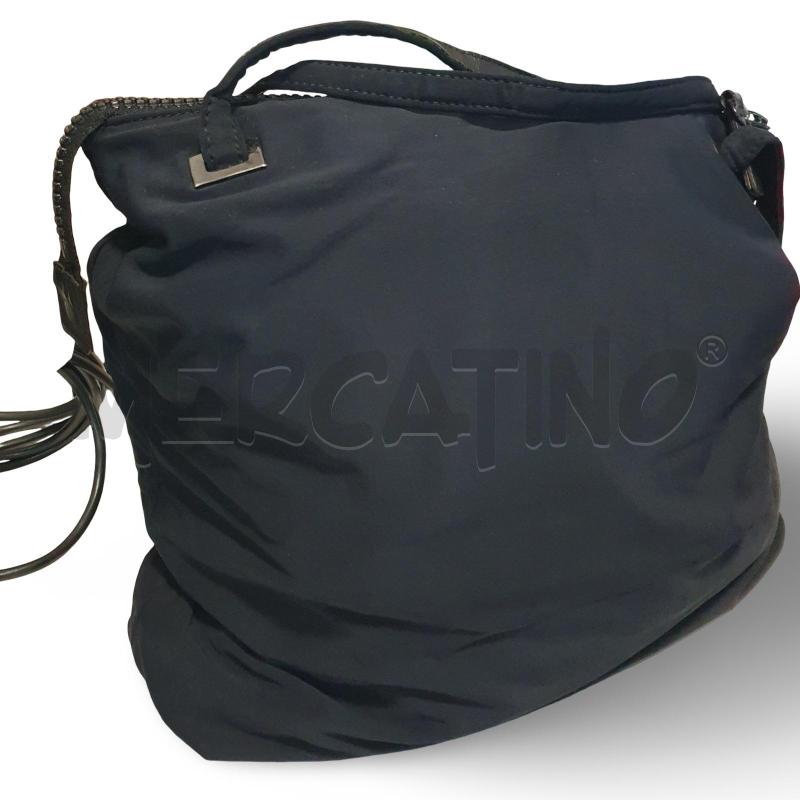 BORSA DONNA TRUSSARDI IN TESSUTO NERA  | Mercatino dell'Usato Osasco 2