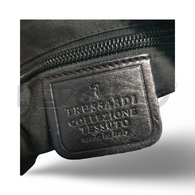 BORSA DONNA TRUSSARDI IN TESSUTO NERA  | Mercatino dell'Usato Osasco 3