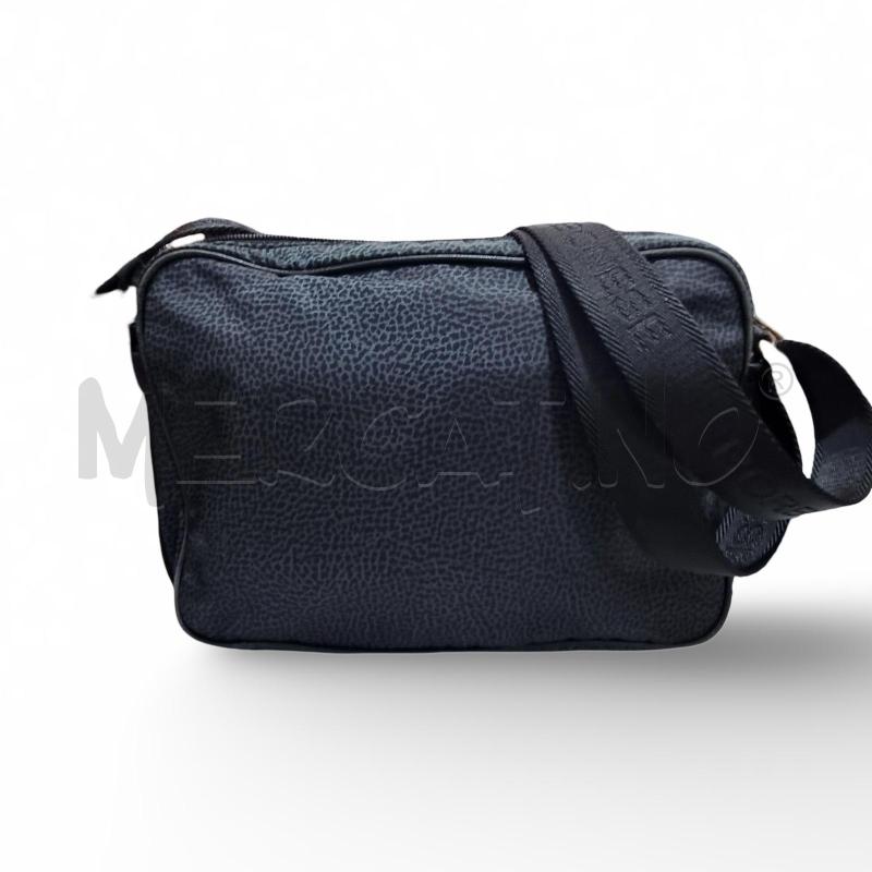 BORSA DONNA  BORBONESE NERA TRACOLLA LUNGA | Mercatino dell'Usato Osasco 2