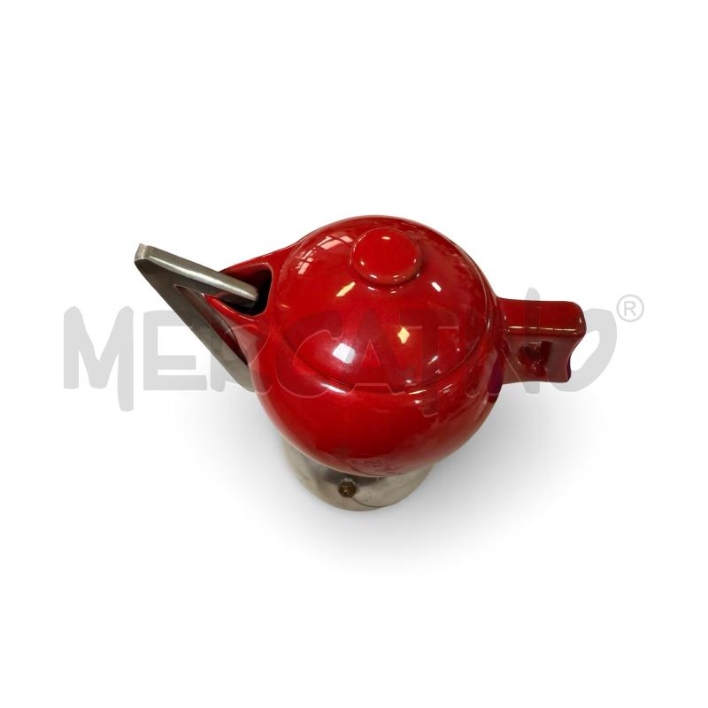 CAFFETTIERA LAVEN CERAMICA ROSSA BASE METALLO | Mercatino dell'Usato Osasco 3