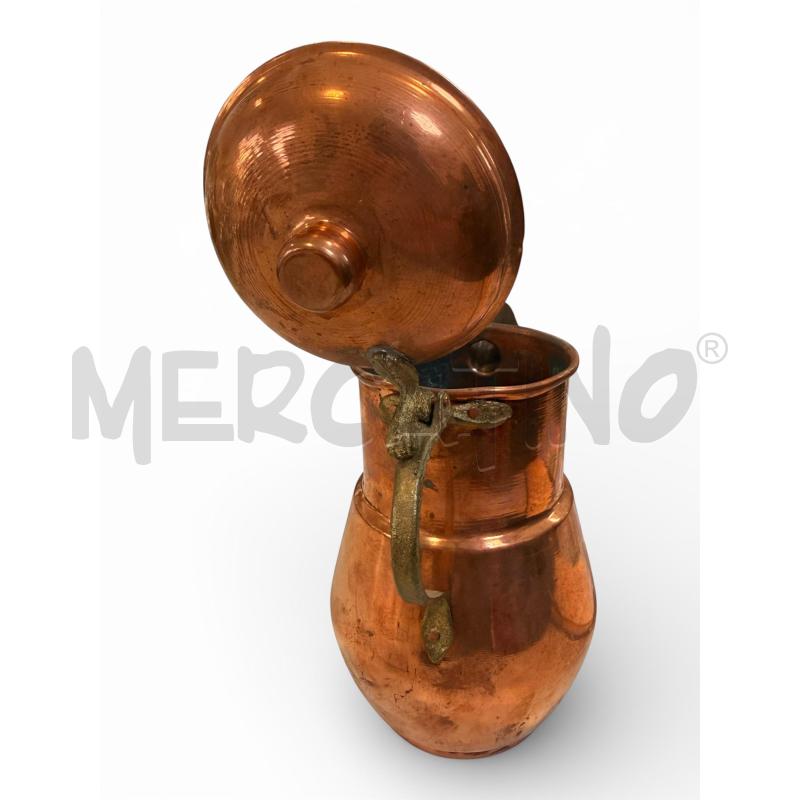 CAFFETTIERA RAME 21 CM MANICO OTTONE | Mercatino dell'Usato Osasco 3