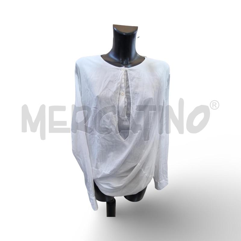 CAMICIA DONNA BIANCA CON BOTTONE DOPPIA  | Mercatino dell'Usato Osasco 1