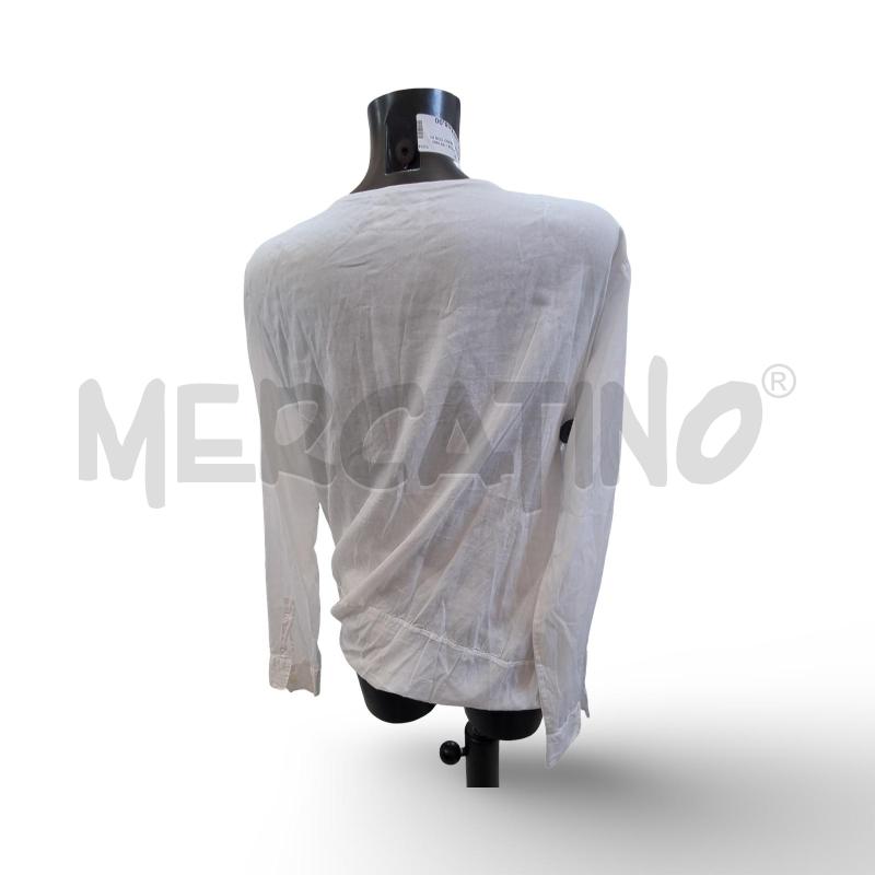 CAMICIA DONNA BIANCA CON BOTTONE DOPPIA  | Mercatino dell'Usato Osasco 2