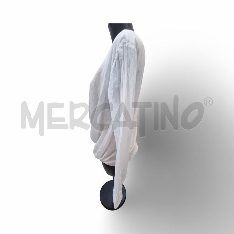 CAMICIA DONNA BIANCA CON BOTTONE DOPPIA  | Mercatino dell'Usato Osasco 3