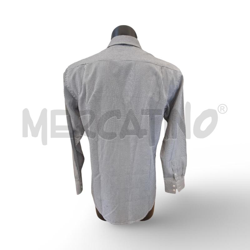 CAMICIA UOMO ABERCROMBIE BIANCA QUADRETTI NERI MANICA LUNGA  | Mercatino dell'Usato Osasco 2
