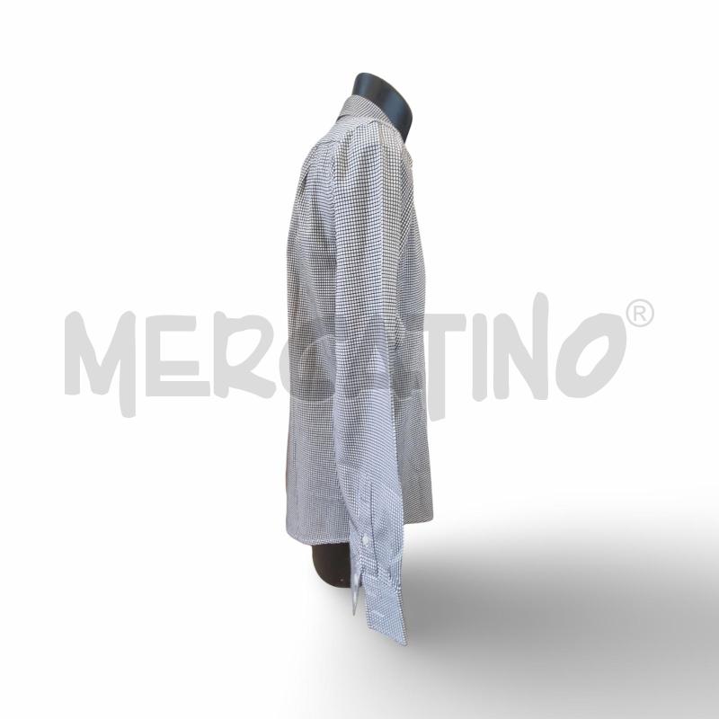 CAMICIA UOMO ABERCROMBIE BIANCA QUADRETTI NERI MANICA LUNGA  | Mercatino dell'Usato Osasco 3