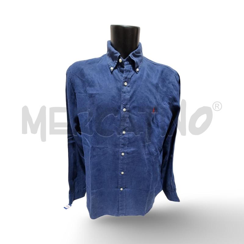 CAMICIA UOMO RALPH LAUREN MANICA LUNGA BLU | Mercatino dell'Usato Osasco 1