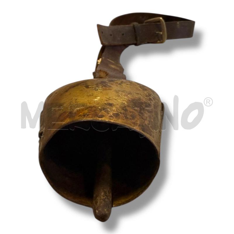 CAMPANACCIO OTTONE DECORO FLOREALE LACCIO CUOIO | Mercatino dell'Usato Osasco 3