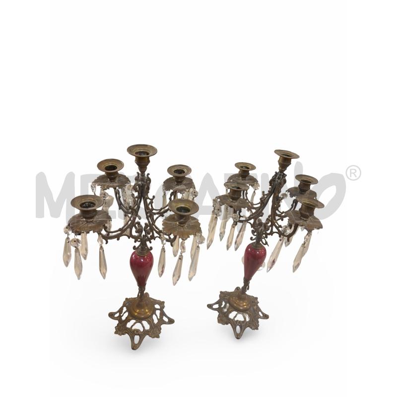 CANDELABRI PZ. 2 STILE ECLETTICO, 45 CM | Mercatino dell'Usato Osasco 2