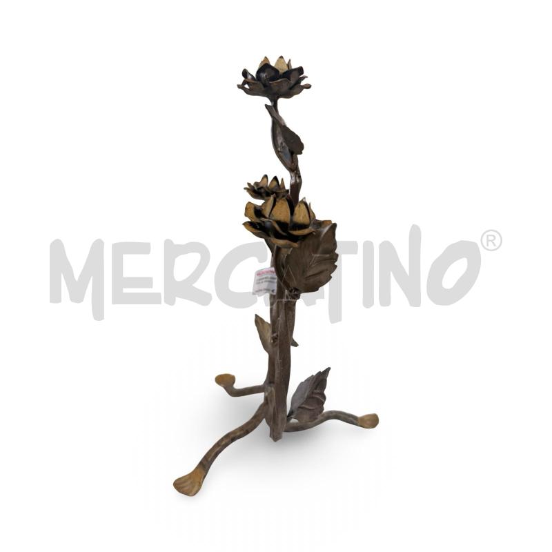 CANDELABRO 3 LUCI FATTO A MANO ALTEZZA 37 CM | Mercatino dell'Usato Osasco 4