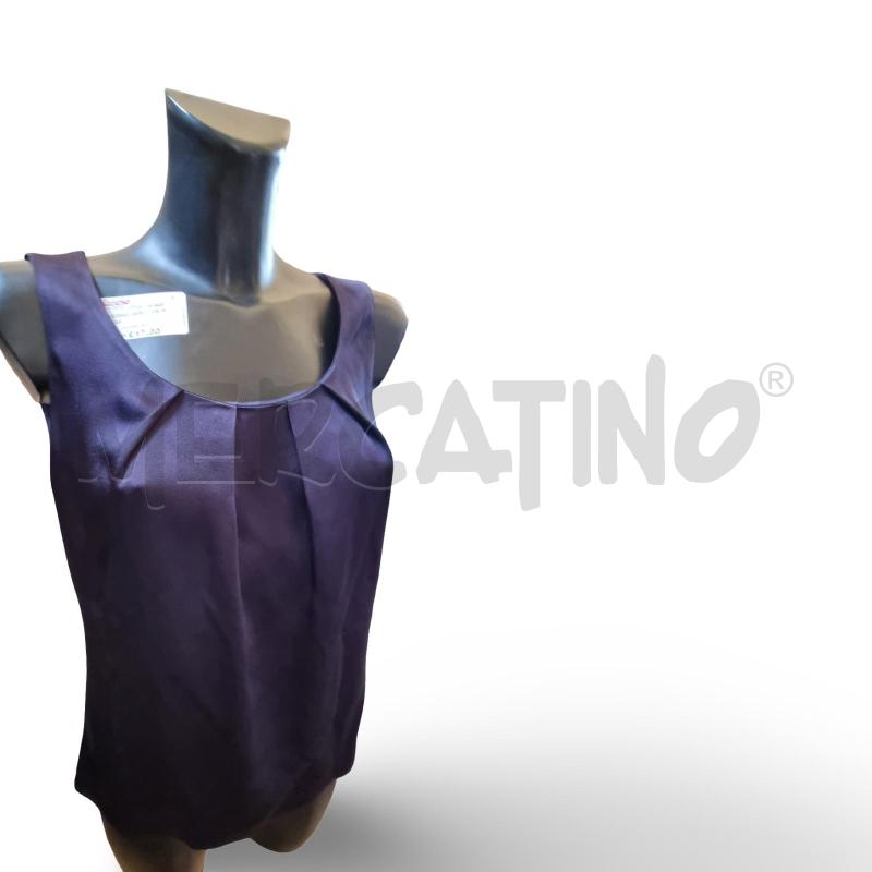 CANOTTA DONNA BLU MARLY'S TESSUTO LUCIDO  | Mercatino dell'Usato Osasco 1