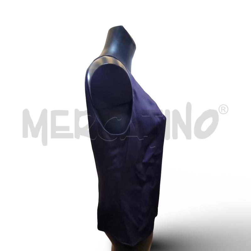 CANOTTA DONNA BLU MARLY'S TESSUTO LUCIDO  | Mercatino dell'Usato Osasco 2