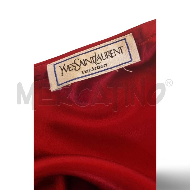 CANOTTA DONNA  YVES SAINT LAURENT ROSSA | Mercatino dell'Usato Osasco 4