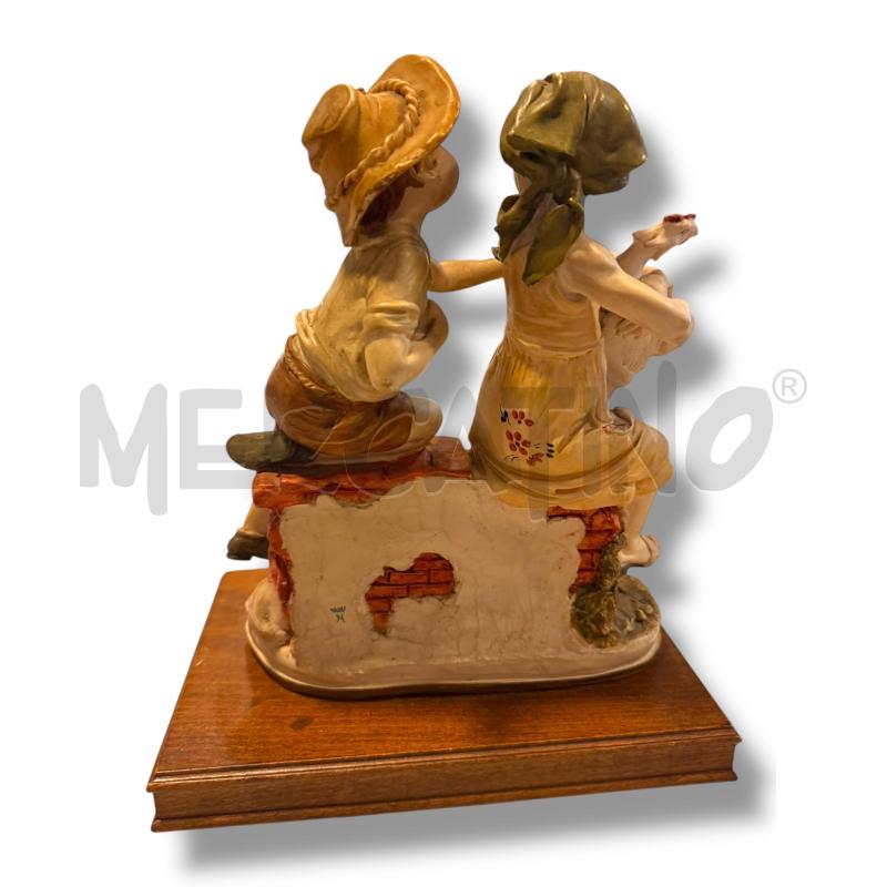 CAPODIMONTE CONTADINELLI CON GALLINA ALTEZZA 23 CM | Mercatino dell'Usato Osasco 4