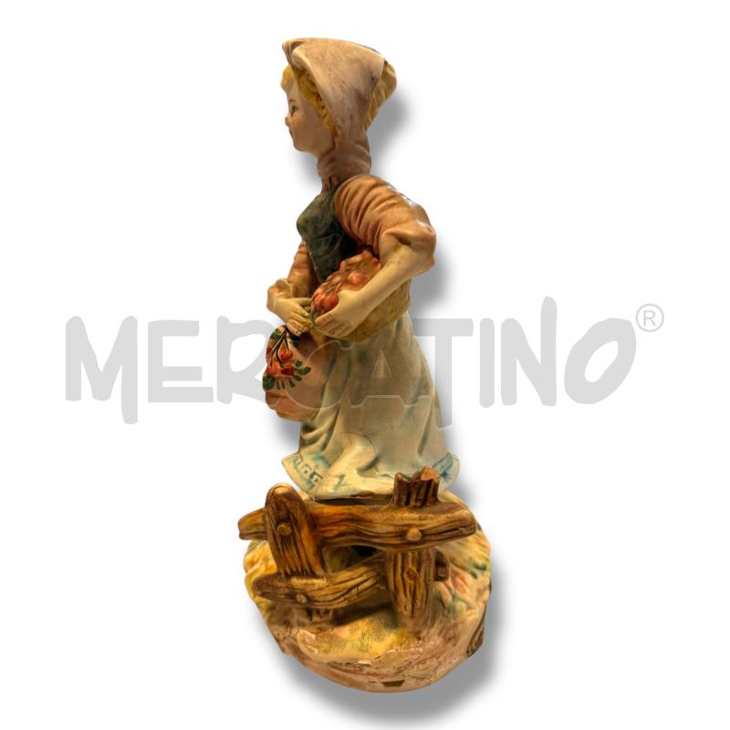 CAPODIMONTE INCOLLATO PASTORELLA ALTEZZA 28 CM | Mercatino dell'Usato Osasco 4