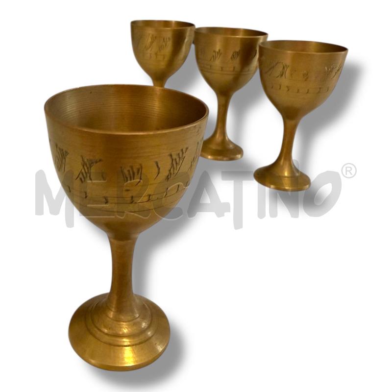 CARAFFA OTTONE CON 6 CALICINI | Mercatino dell'Usato Osasco 4