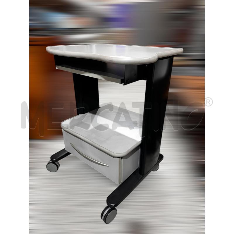 CARRELLO PORTA PC / MONITOR GRIGIO | Mercatino dell'Usato Osasco 1