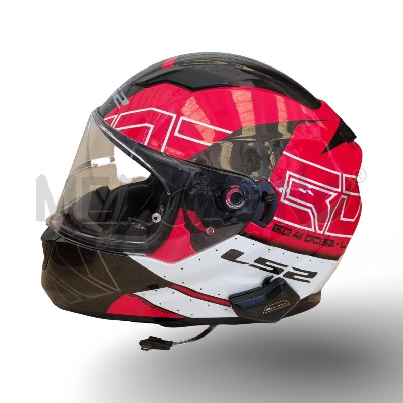 CASCO MOTO LS2 ROSSO E NERO TG S | Mercatino dell'Usato Osasco 3