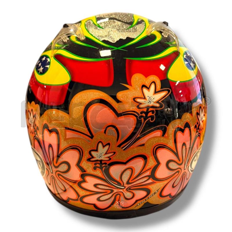 CASCO MOTO SUOMY RACING GEAR FIORI ARANCIONI  | Mercatino dell'Usato Osasco 3