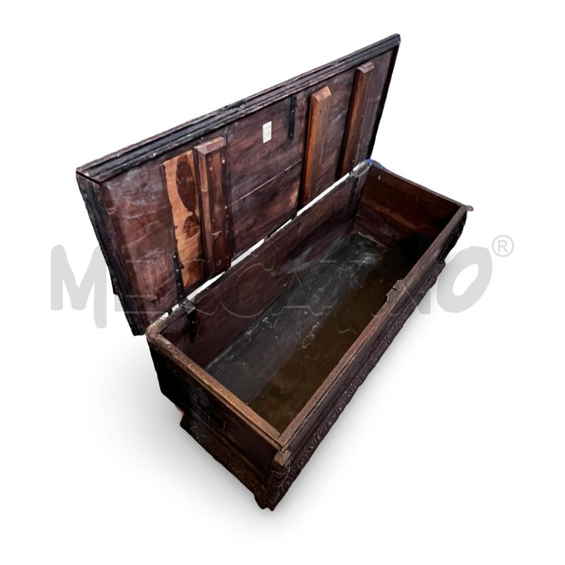 CASSAPANCA FINE 800 STILE ECLETTICO 144X60X60 NOCE | Mercatino dell'Usato Osasco 2