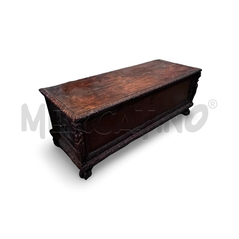 CASSAPANCA FINE 800 STILE ECLETTICO 144X60X60 NOCE | Mercatino dell'Usato Osasco 3