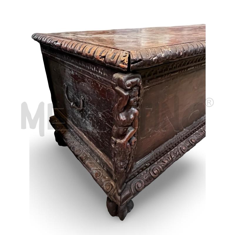CASSAPANCA FINE 800 STILE ECLETTICO 144X60X60 NOCE | Mercatino dell'Usato Osasco 4