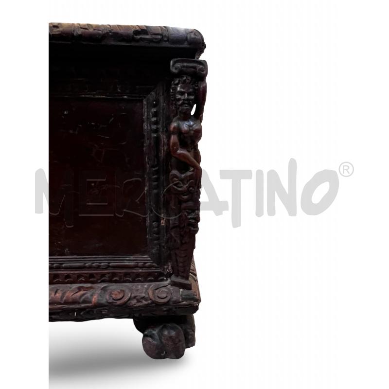 CASSAPANCA FINE 800 STILE ECLETTICO 144X60X60 NOCE | Mercatino dell'Usato Osasco 5