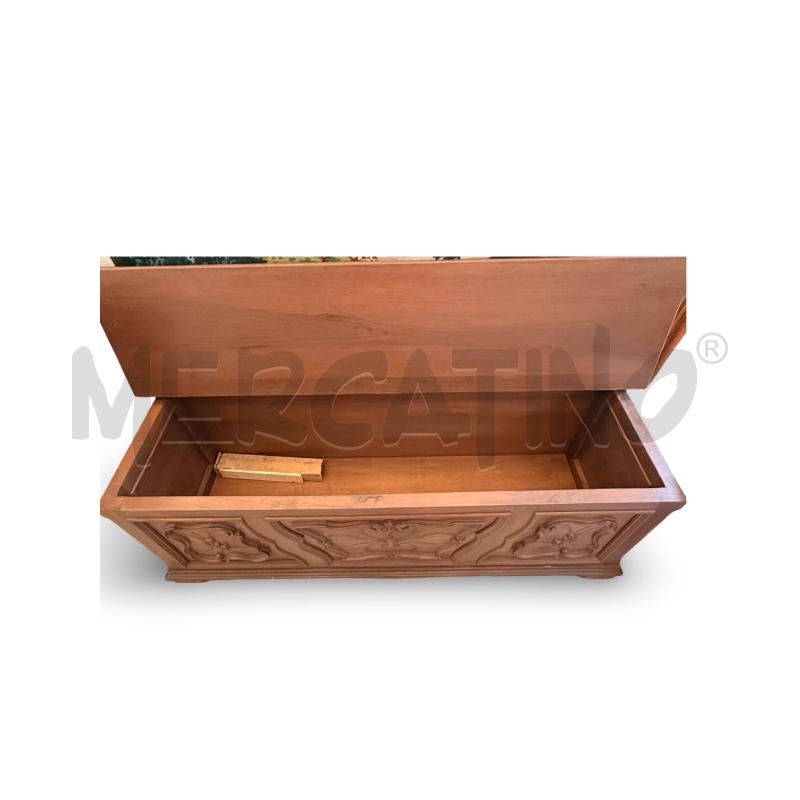 CASSAPANCA NOCE 158X50X60 CM | Mercatino dell'Usato Osasco 2