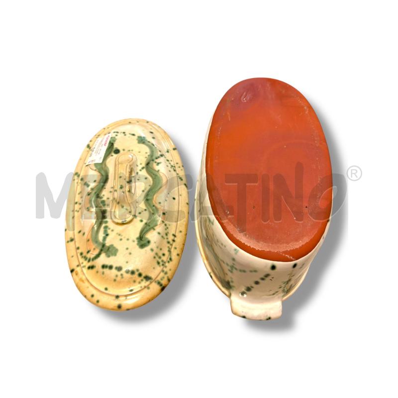 CASSERUOLA 2 MANICI IN TERRACOTTA SMALTATA 41X20 | Mercatino dell'Usato Osasco 4