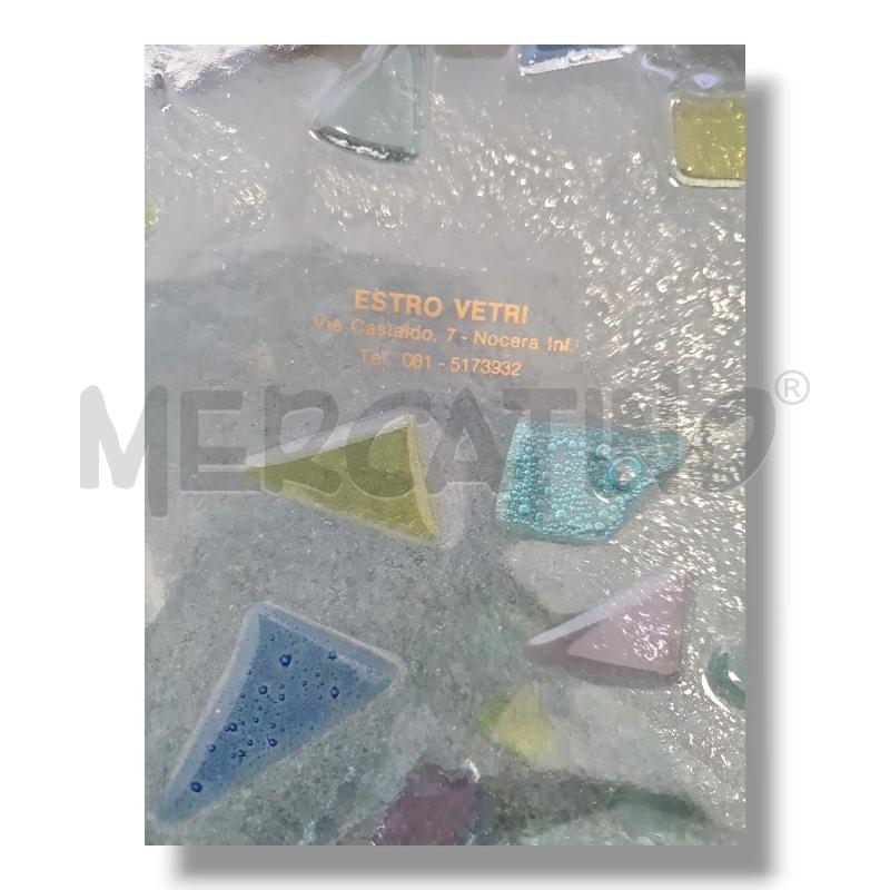 CENTROTAVOLA VETRO MURANO QUADRATINI COLORATI | Mercatino dell'Usato Osasco 4