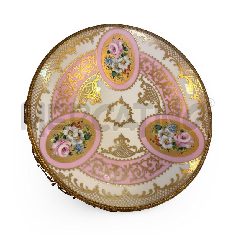 CENTROTAVOLA VIEUX VERSAILLES LIMOGES 30 CM DIPINTO A MANO  | Mercatino dell'Usato Osasco 1