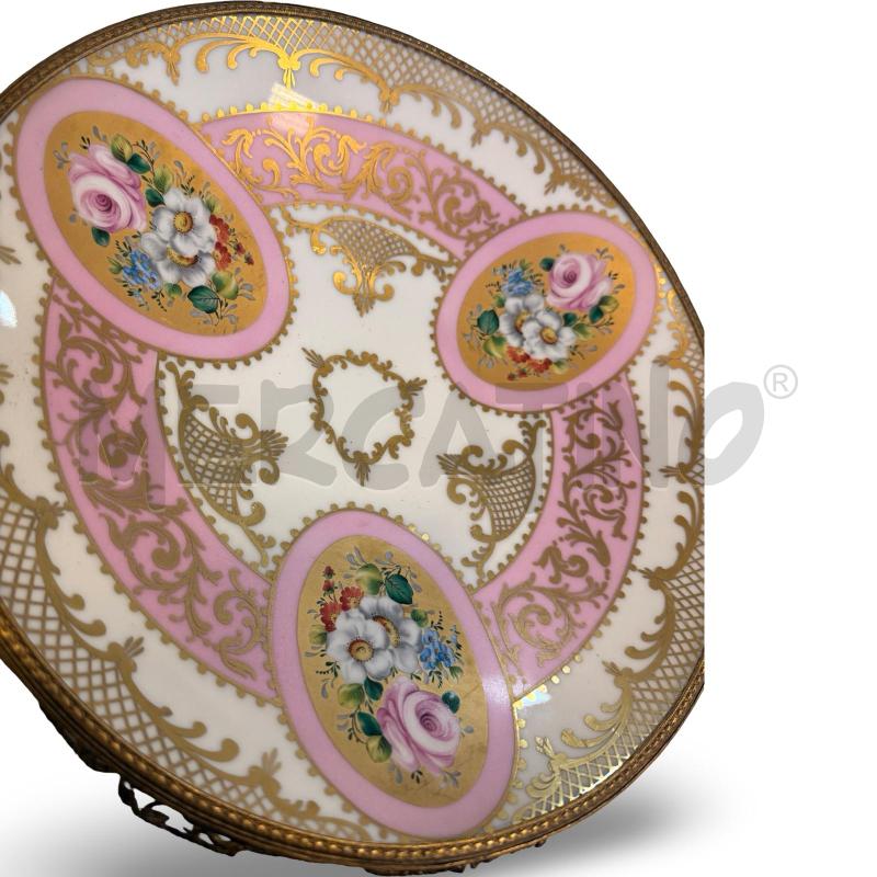CENTROTAVOLA VIEUX VERSAILLES LIMOGES 30 CM DIPINTO A MANO  | Mercatino dell'Usato Osasco 3