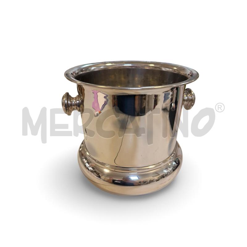 CESTELLO GHIACCIO FRATELLI FANCIULLACCI OTTONE SILVER PLATED 24X20 CM  | Mercatino dell'Usato Osasco 1