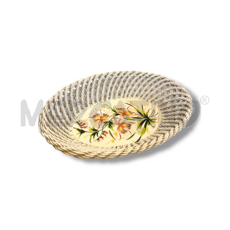 CESTINO CERAMICA BASSANO DISEGNO FIORE | Mercatino dell'Usato Osasco 1