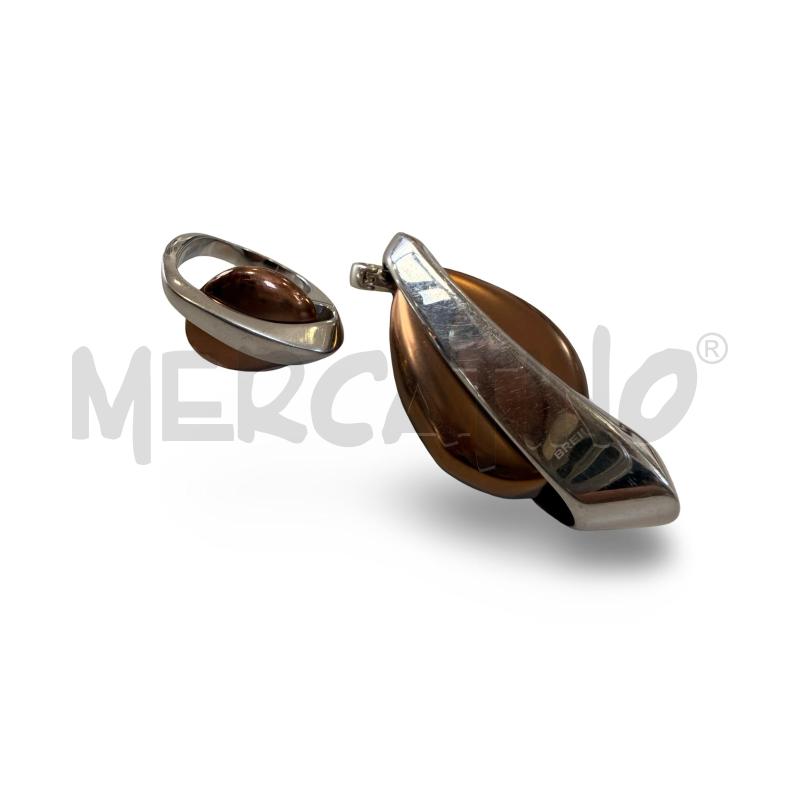 CIONDOLO BEIL + ANELLO PIETRA BRONZO  | Mercatino dell'Usato Osasco 1