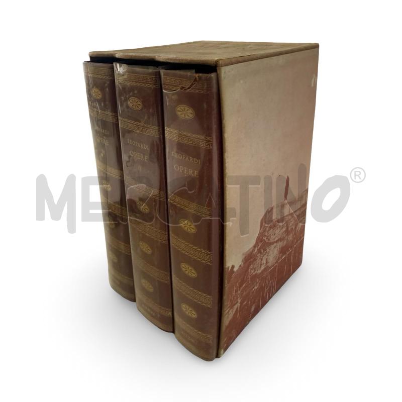 COFANETTO 3 VOLUMI8 OPERE DI GIACOMO LEOPARDI | Mercatino dell'Usato Osasco 1