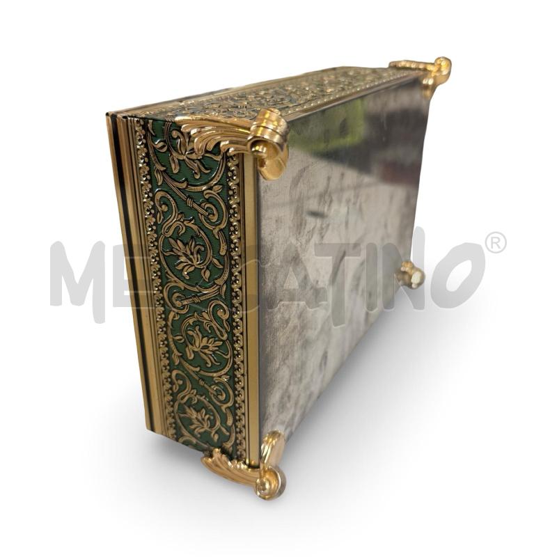 COFANETTO IN LATTA LEGGERA ANNI 70 NEOBAROCCO 24X15X9 CM | Mercatino dell'Usato Osasco 4