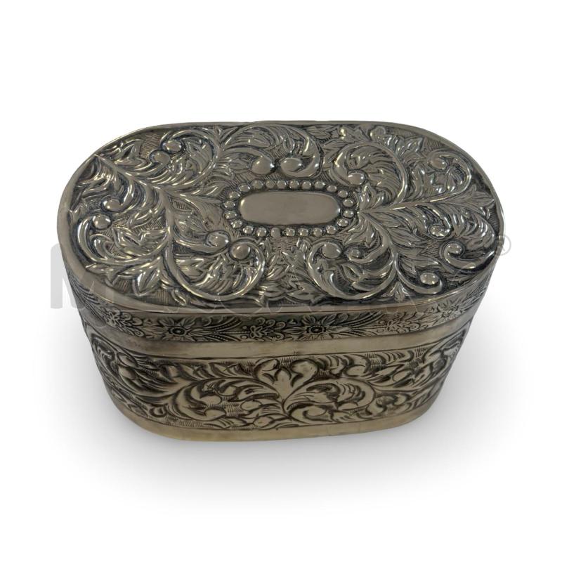 COFANETTO OVALE  SILVER COPERCHIO FANI BENITO ANNI 80 | Mercatino dell'Usato Osasco 3