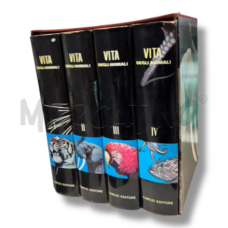 COFANETTO VITA DELGI ANIMALI CURCIO EDITORE 1964 4 VOLUMI | Mercatino dell'Usato Osasco 1