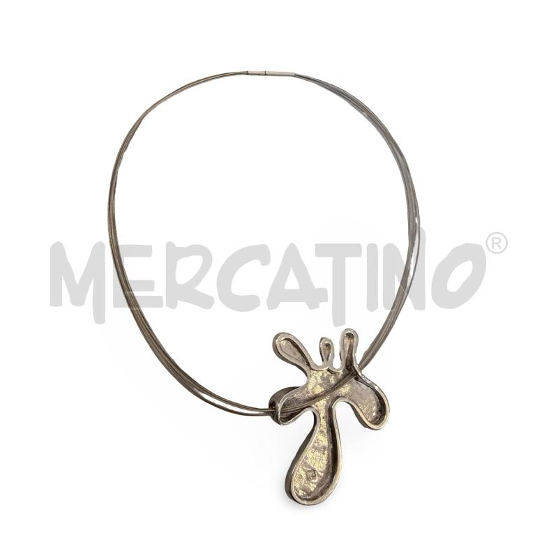 COLLANA PIERLANG CIONDOLO MACCHIA ROSA | Mercatino dell'Usato Osasco 2
