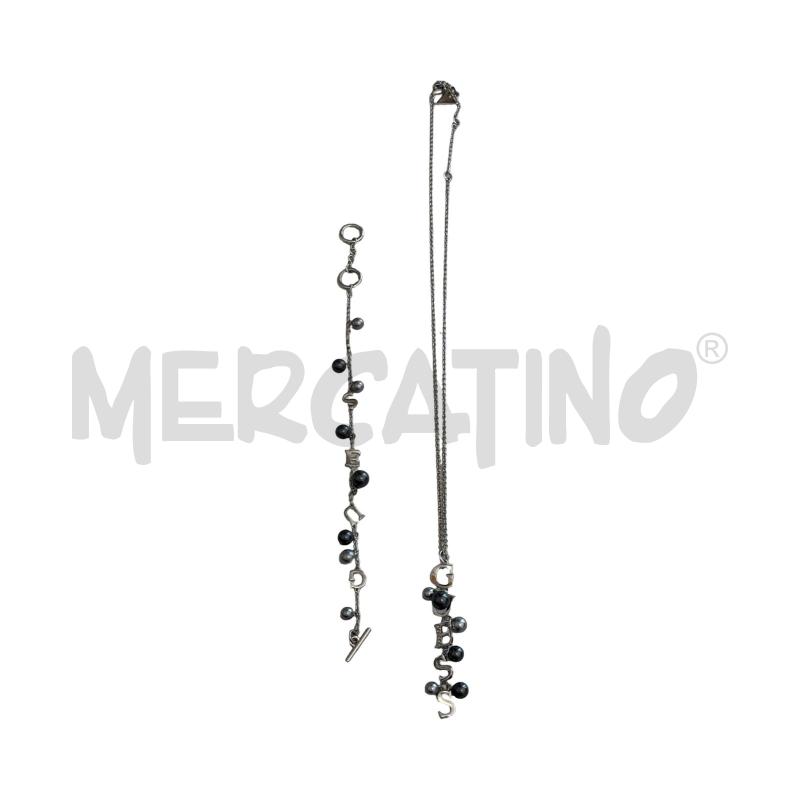 COLLANA + BRACCIALE GESS YOUNG CONTRAST 2014 CON PERLINE GRIGIE  | Mercatino dell'Usato Osasco 1