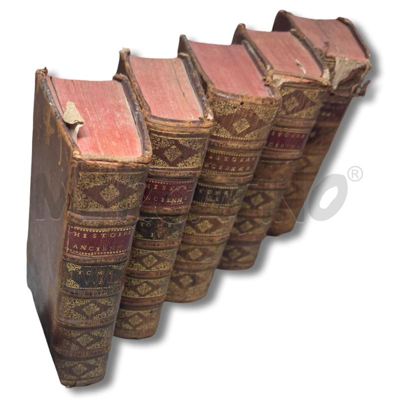 COLLEZIONE 6 VOLUMI DI 14 NON CONSEQUENZ  1733 HISTOIRE ANCIENNE EDITORE CHEZ LA VEUVE ESTIENNE  | Mercatino dell'Usato Osasco 1