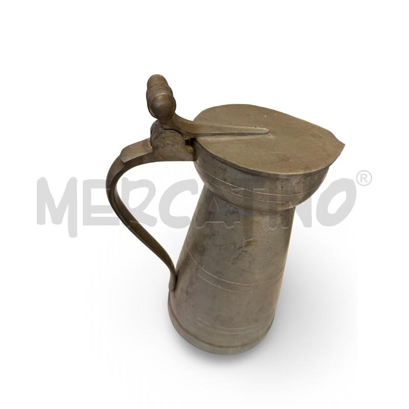 COLLEZIONE ANNI 50 PZ 5 CARAFFE PELTRO GRAD. FRANCIA  H MAX 24 CM | Mercatino dell'Usato Osasco 2