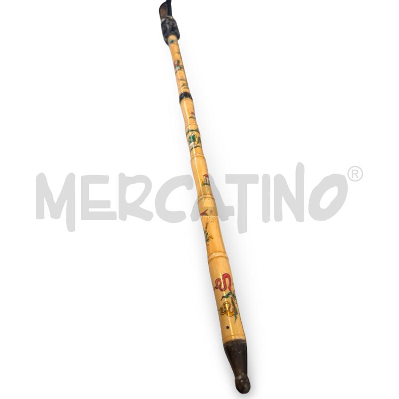 COLLEZIONE BASTONE DA PASSEGGIO ORIENTALE ANNI 60 IN LEGNO  | Mercatino dell'Usato Osasco 4