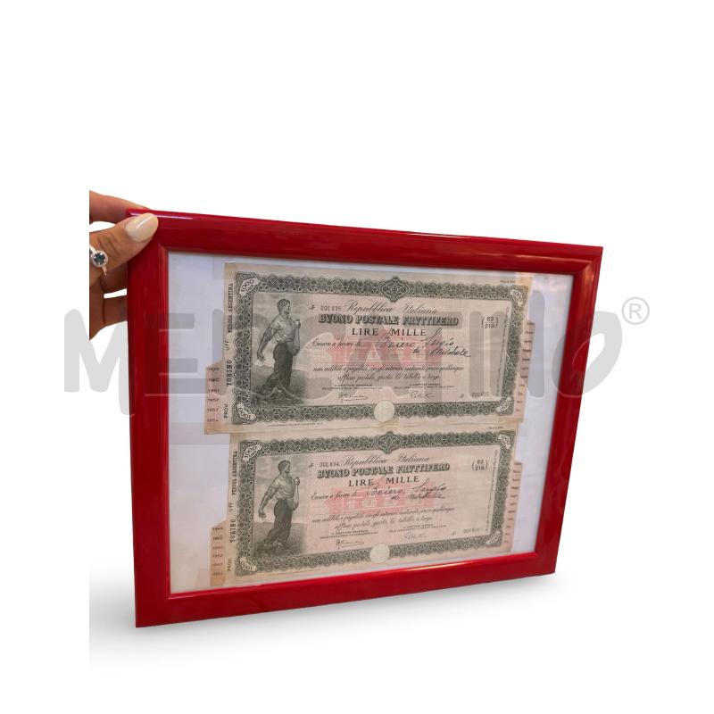 COLLEZIONE BUONI POSTALI FRUTTIFERI A SCALARE 1949COPPIA  | Mercatino dell'Usato Osasco 1