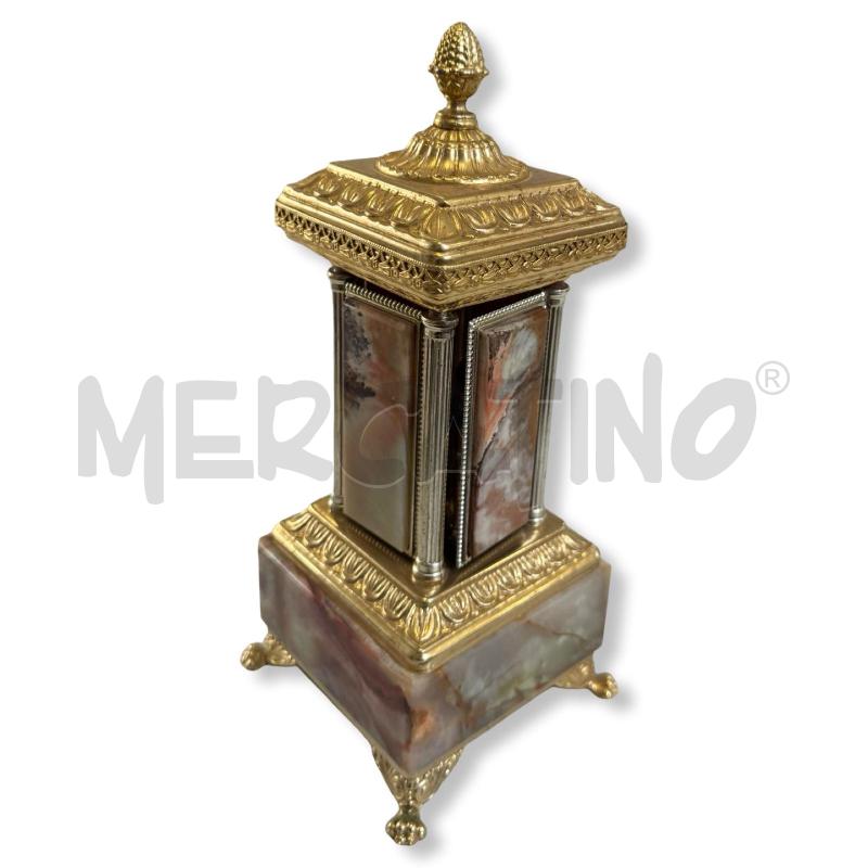 COLLEZIONE PORTA SIGARETTE CARILLON MUSICALE GIREVOLE ALTEZZA 30 CM CIRCA ANNI 70 ALABASTRO  BAROCCO | Mercatino dell'Usato Osasco 2