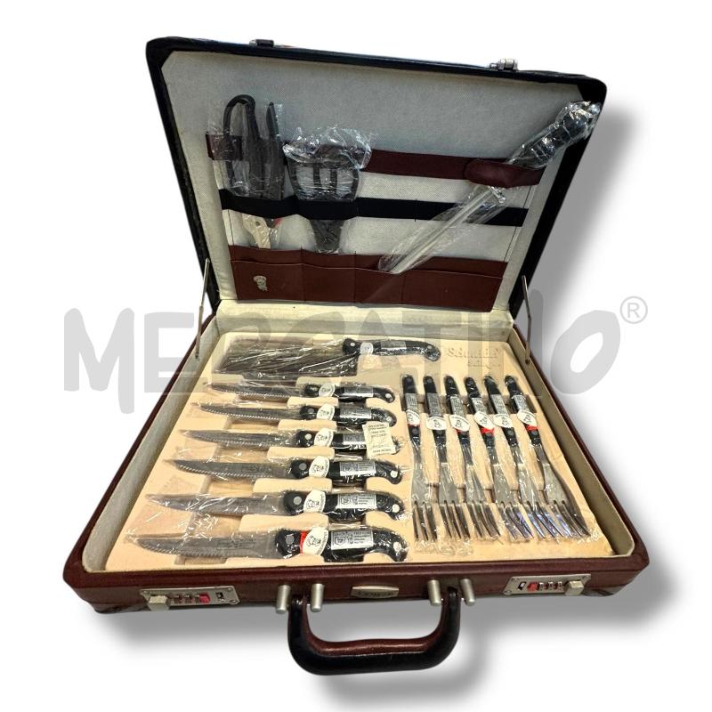COLTELLI PZ. 24 VALIGETTA SCHNIDER COLTELLI FORCHETTE ACCETTA  | Mercatino dell'Usato Osasco 1